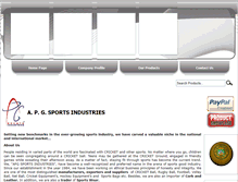 Tablet Screenshot of apgsportsindustries.com